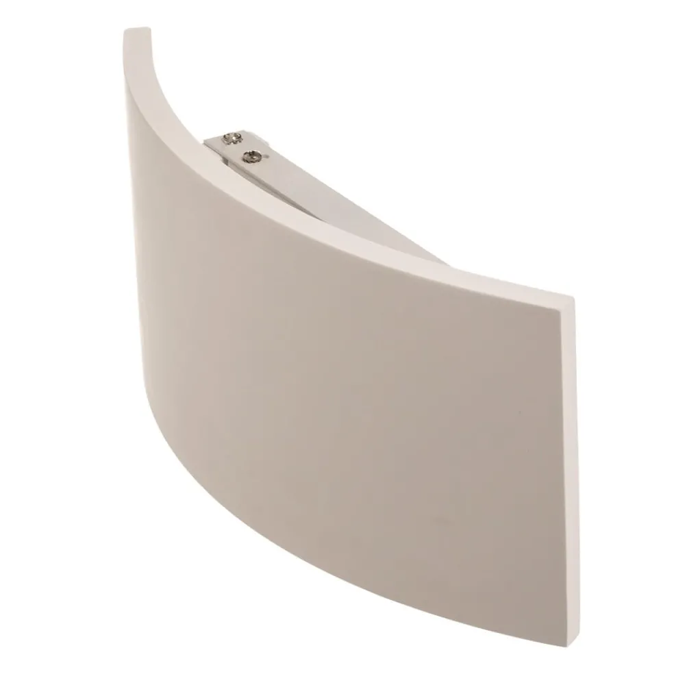 Lindby Gang|Pendellamper > væglampe Naike, hvid, gips, højde 15 cm