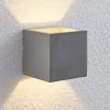Lindby Væglamper|Væglamper > væglampe Nellie, grå, beton, 11,5 cm bred