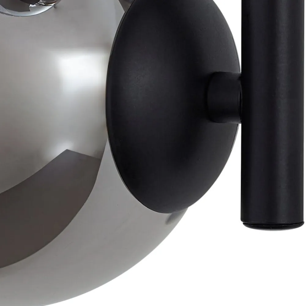 Lindby Pendellamper|Væglamper > væglampe Orbelia, sort, 3 lyskilder, glas, G9