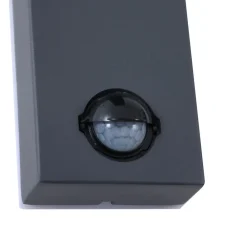 Lindby Væglampe Med Sensor > væglampe Othil, sensor, antracit, metal, IP44