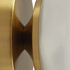 Lindby Væglamper|Væglamper > væglampe Piatra, opal/messing, glas, Ø 16 cm, G9