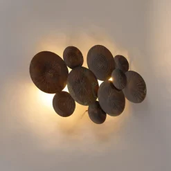 Lindby Væglamper > væglampe Soraya, kobber, metal, 2-lys, 53 cm