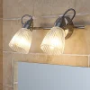 Lindby Gang|Væg- Og Spejllamper > væglampe til badeværelset Kara, 31 cm, 2 lyskilder, glas, IP44, G9