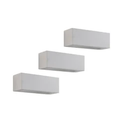 Lindby Gang|Pendellamper > væglampe Tjada, 22 cm, hvid, gips, G9, kan males, 3 stk