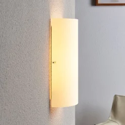 Lindby Væglamper|Væglamper > væglampe Tuli, 28 cm, glas, halvcirkelformet, E14
