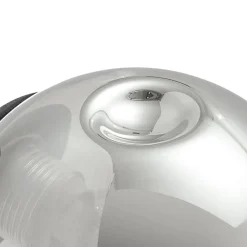 Lindby Væglamper > væglampe Valentina, grå/sort, glas, Ø 10 cm