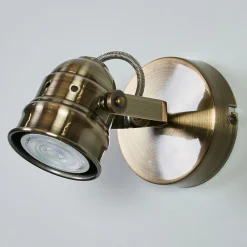 Lindby Pendellamper|Væglamper > vægspot Leonor, messing, metal, 1 lyskilde, 9,5 cm