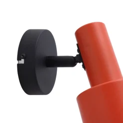 Lindby Væglamper|Spotlights > vægspot Ovelia, orange/sort, metal, E27