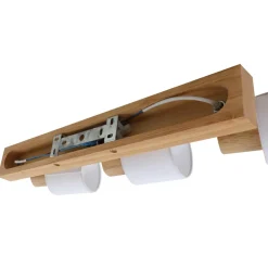 Lindby Gang|Loftlamper > Wanessa loftspot, 47 cm, 3 lyskilder, hvid, træ, E14
