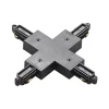 Skinnesystem ^ Lindby X-connector Linaro, sort, 1-faset system