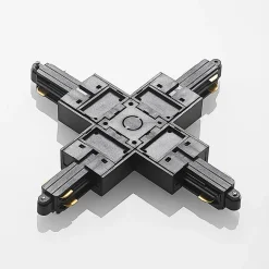 Skinnesystem ^ Lindby X-connector Linaro, sort, 1-faset system