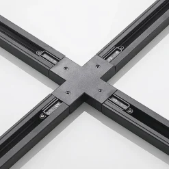 Skinnesystem ^ Lindby X-connector Linaro, sort, 1-faset system