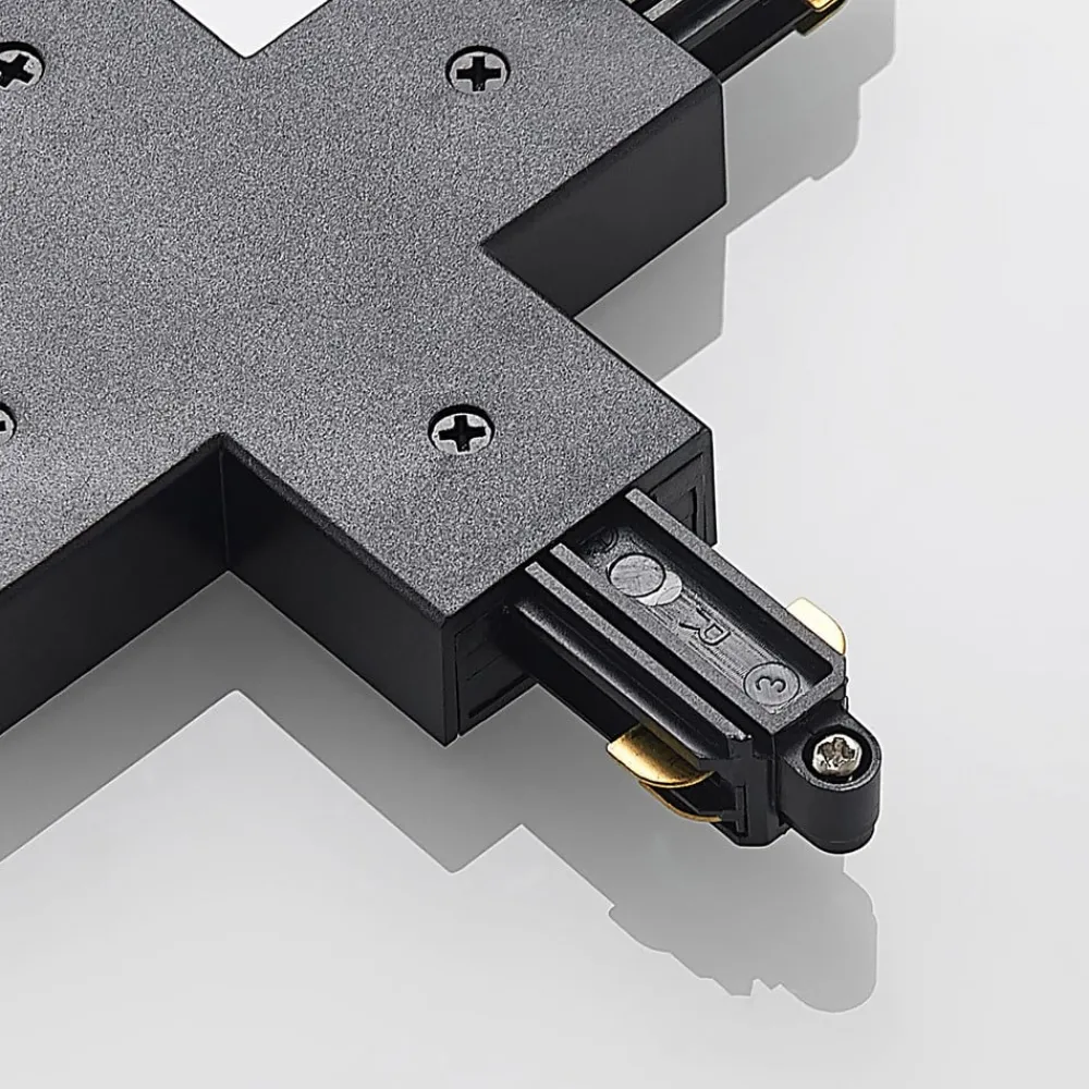 Skinnesystem ^ Lindby X-connector Linaro, sort, 1-faset system