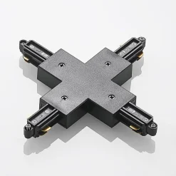 Skinnesystem ^ Lindby X-connector Linaro, sort, 1-faset system