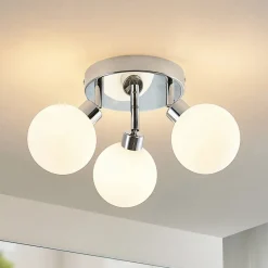 Lindby Loftlamper|Loftlamper > Zaniba loftslampe, krom, rund