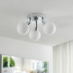 Lindby Loftlamper|Loftlamper > Zaniba loftslampe, krom, rund