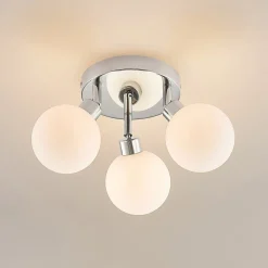 Lindby Loftlamper|Loftlamper > Zaniba loftslampe, krom, rund