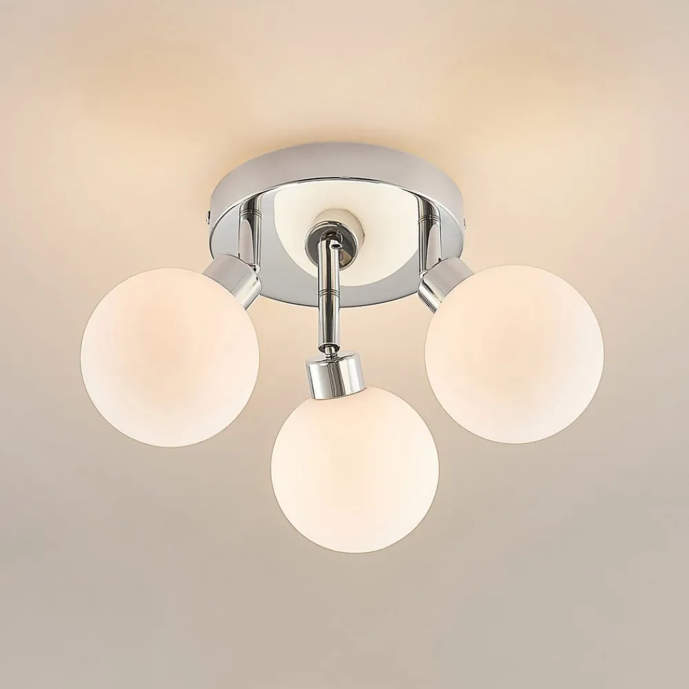 Lindby Loftlamper|Loftlamper > Zaniba loftslampe, krom, rund