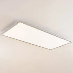Arbejdsrum/Kontor|Loftlamper ^ Lindby Zento LED-panel, CCT, fjernbetjening