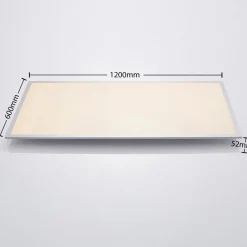 Arbejdsrum/Kontor|Loftlamper ^ Lindby Zento LED-panel, CCT, fjernbetjening
