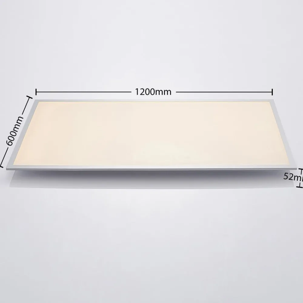 Arbejdsrum/Kontor|Loftlamper ^ Lindby Zento LED-panel, CCT, fjernbetjening