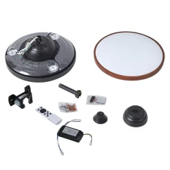 Lindby Loftventilatorer > Lindy LED-loftventilator Oras, sort, DC, støjsvag, 107 cm