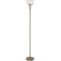 Searchlight Gulvlamper|Gulvlamper > LINEAS tidløs gulvlampe, patineret messing