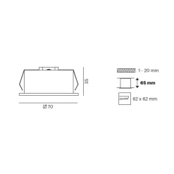 Molto Luce Arbejdsrum/Kontor|Indbygningsspots > Liro LED indbygningslampe, sort 34° 3.000 K