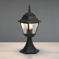 Trio Lighting Terrassebelysning|Sokkellamper > Livenza base light, sort, højde 39 cm, aluminium, IP44