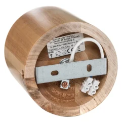 Loftlamper|Loftlamper ^ SOLLUX LIGHTING Loftlampe Ara som cylinder af træ