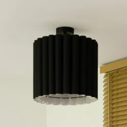 Duolla Loftlamper|Loftlamper > Loftlampe Aria, sort, mikrofiber, E27
