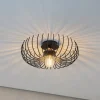 Loftlamper ^ Opviq Loftlampe Aspendos N-641, sort, metal, Ø 36 cm