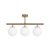 Opviq Gang|Loftlamper > Loftlampe Atmaca, 3 lyskilder, antik guld, glas, 60 cm