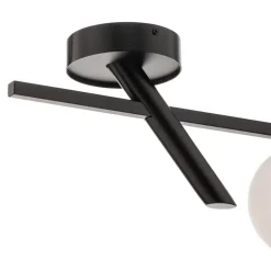 SIGMA Loftlamper > Loftlampe Baleo, sort/opal, 2 lyskilder