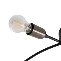 Opviq Loftlamper|Loftlamper > Loftlampe Banana, sort, metal, 67 cm, 6 lyskilder, E27