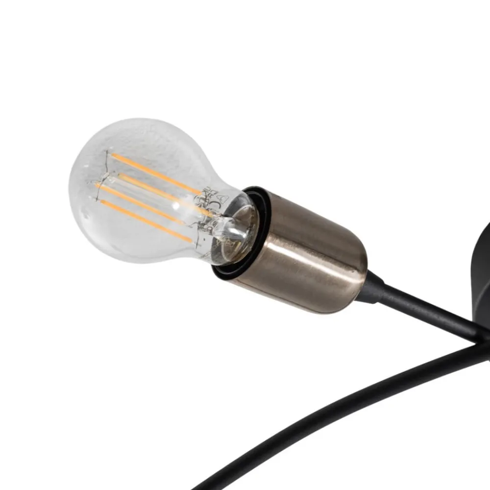 Opviq Loftlamper|Loftlamper > Loftlampe Banana, sort, metal, 67 cm, 6 lyskilder, E27