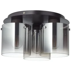 Loftlamper ^ Brilliant Loftlampe Beth med røgglas, 3 lyskilder