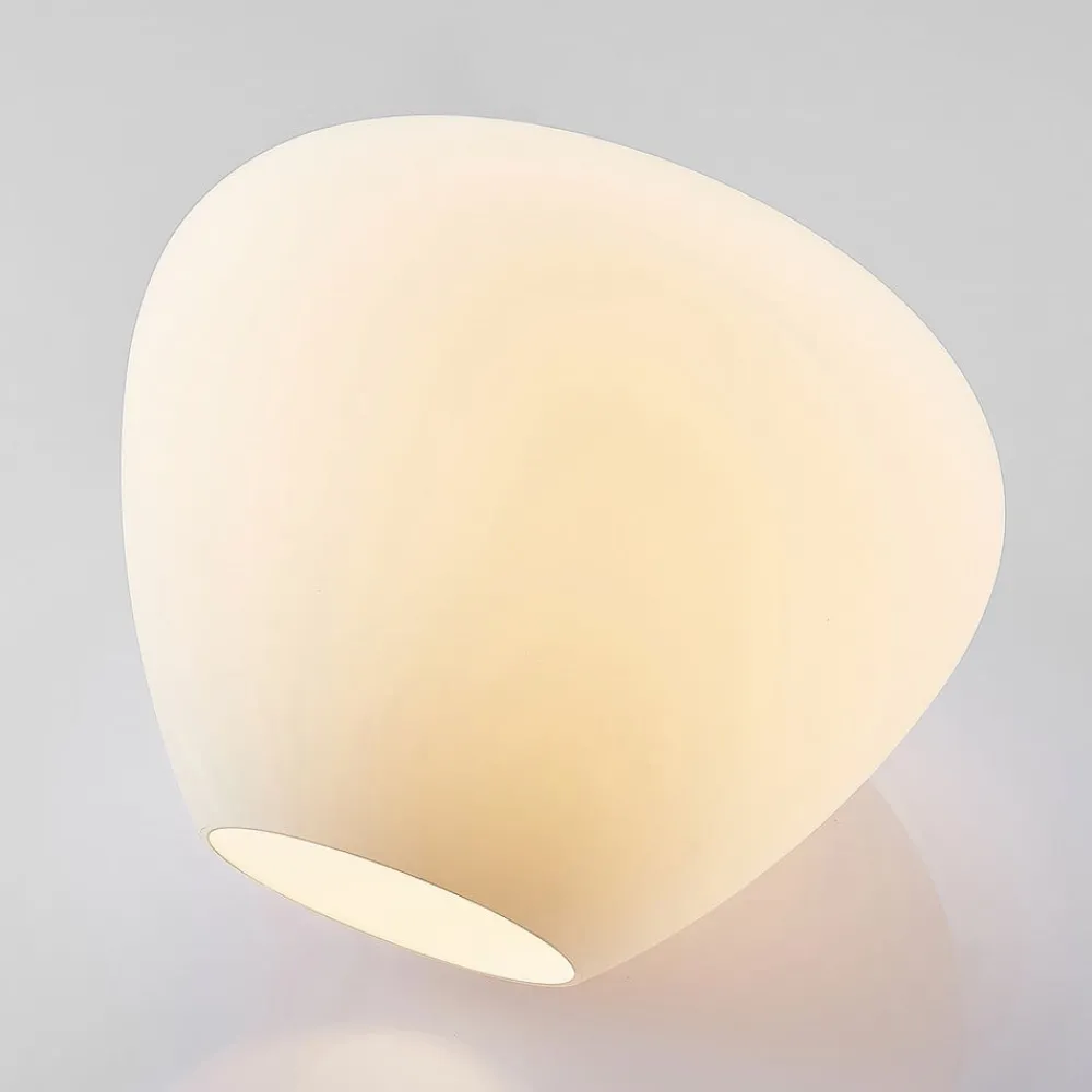 Loftlamper|Loftlamper ^ Lindby Loftlampe Bibiane i glas, opalhvid