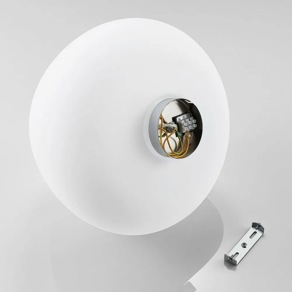 Loftlamper|Loftlamper ^ Lindby Loftlampe Bibiane i glas, opalhvid