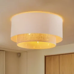 Duolla Loftlamper|Loftlamper > Loftlampe Boho, Ø 60 cm, ecru/jute
