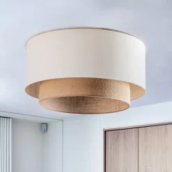 Duolla Loftlamper|Loftlamper > Loftlampe Boho, Ø 60 cm, ecru/jute