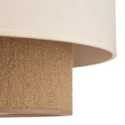 Duolla Loftlamper|Loftlamper > Loftlampe Boho, Ø 45 cm ecru/jute