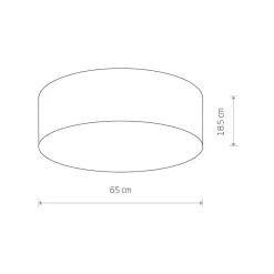 Nowodvorski Lighting Loftlamper > Loftlampe Cameron, grå, Ø 65 cm