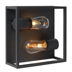 Lucide Loftlamper > Loftlampe Carlyn badeværelse 2 lyskilder sort