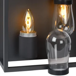 Lucide Loftlamper > Loftlampe Carlyn badeværelse 2 lyskilder sort
