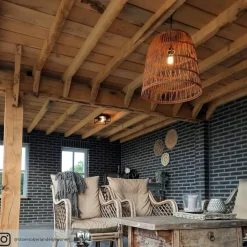 Lucide Loftlamper > Loftlampe Carlyn badeværelse 2 lyskilder sort
