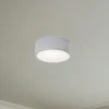 TEMAR LIGHTING Loftlamper|Loftlamper > Loftlampe Cleo, Ø 20 cm, IP54, grå, metal, E27