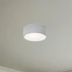 TEMAR LIGHTING Loftlamper|Loftlamper > Loftlampe Cleo, Ø 20 cm, IP54, grå, metal, E27