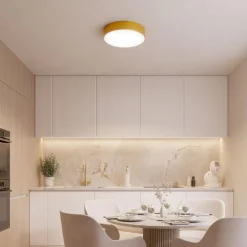 TEMAR LIGHTING Loftlamper|Loftlamper > Loftlampe Cleo, Ø 20 cm, IP54, guldfarvet, metal, E27