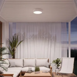 TEMAR LIGHTING Loftlamper|Loftlamper > Loftlampe Cleo, Ø 50 cm, IP54, hvid, metal, E27